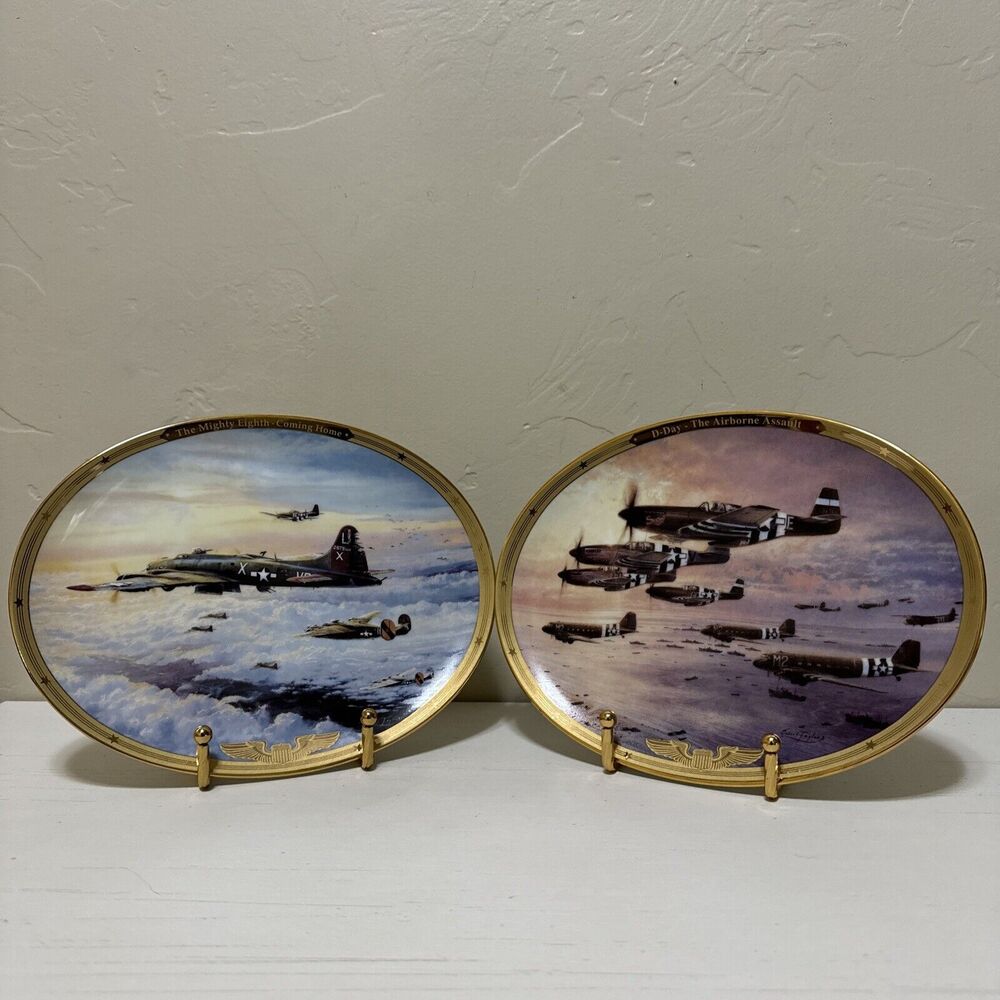 D-Day The Mighty Eighth plates 1 & 2 Thunder in the Sky Robert Taylor 1995